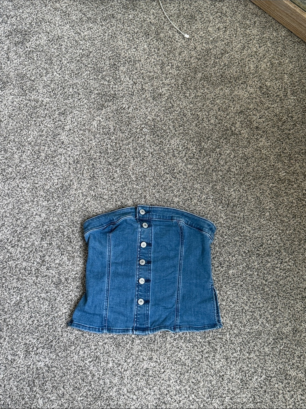 Denim Bandeau Top